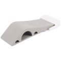 Door Stopper 4 Pack Set Premium Heavy Duty Door Stop Rubber Wedge with Decorative Storage Holder-Perfect Doorstop(Gray). 