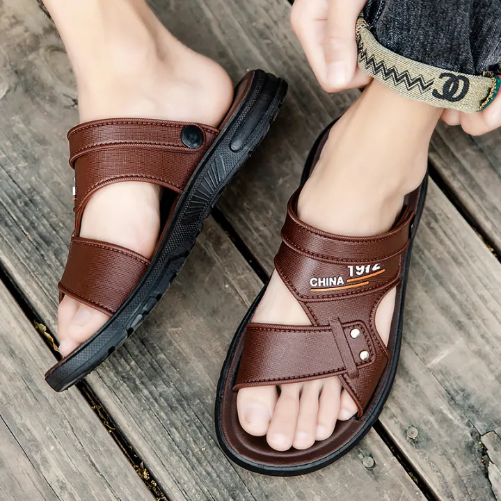 Outdoor%20Sandals%20Men2023Summer%20New%20Waterproof%20Non-Slip%20Soft%20Bottom%20Driving%20Beach%20Shoes%20Dual-Use%20Men's%20Sandals%20-%20Image%203