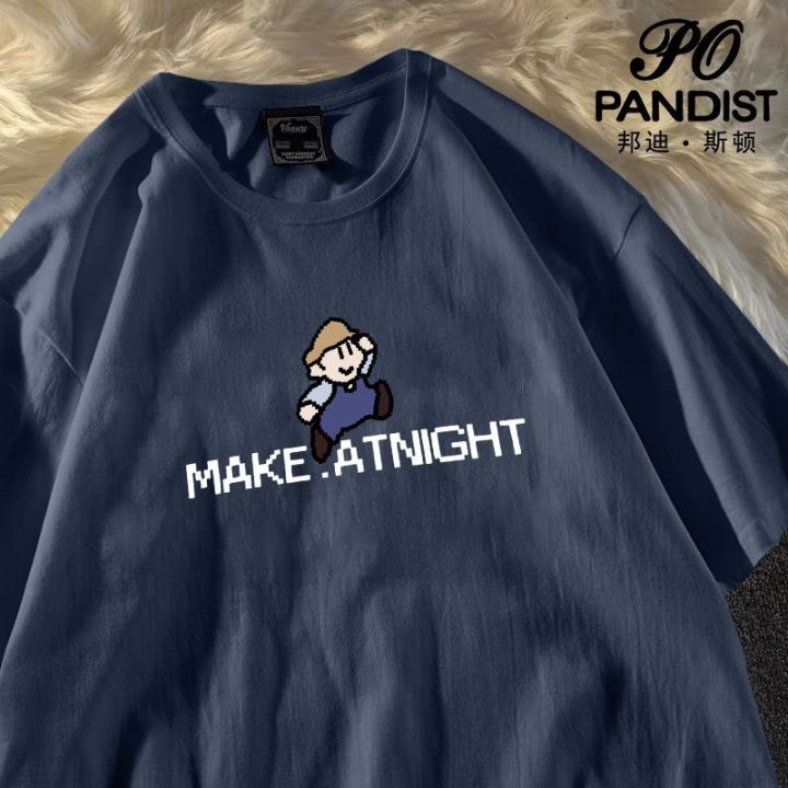 PANDIST%20American%20Fashion%20Brand%20Cotton%20Short%20Sleeve%20T%20T-shirt%20Men%20and%20Women%20Loose%202024%20New%20Simple%20White%20t%20T-shirt%20Fashion%20-%20Image%206