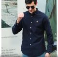 100% cotton oxford men long sleeve shirt. 