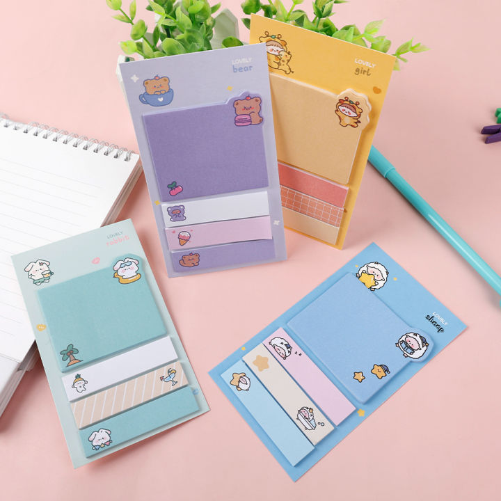 80%20Sheets/set%20Kawaii%20Lucky%20Girl%20Sticky%20Notes%20Memo%20Pad%20Diary%20Stationary%20Scrapbook%20Sticky%20Notes%20-%20Image%205