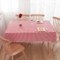 Pastoral Red and White Plaid Tablecloth Linen Cotton square Coffee Table Cloth Rectangular picnic tablecloth Tableware for Home. 
