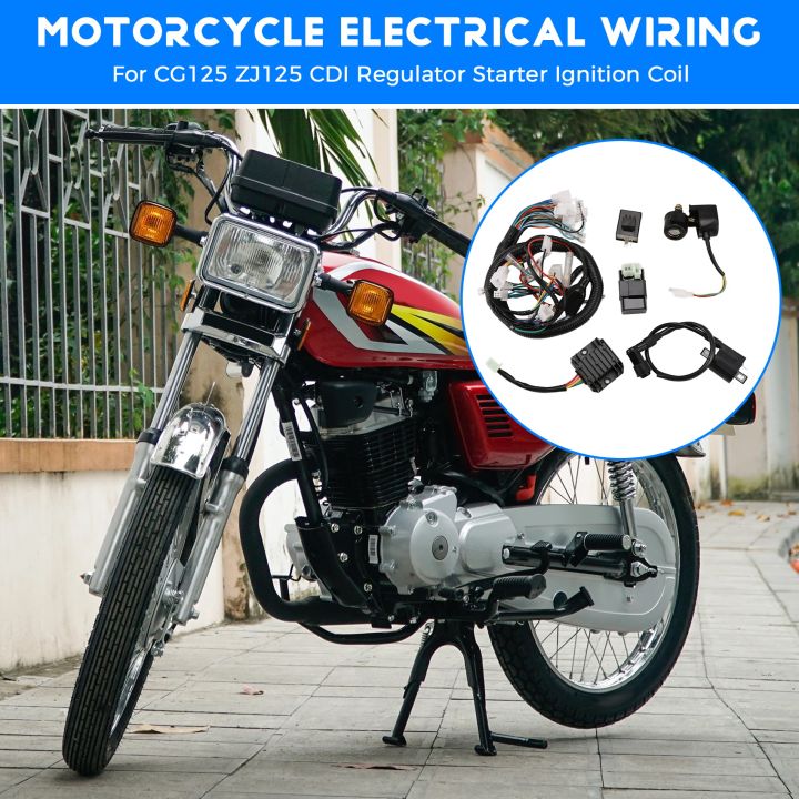 JDXHLAU%20Motorcycle%20Electrical%20Wiring%20Harness%20Wire%20Cable%20for%20Jiling%20CG125%20ZJ125%20CDI%20Regulator%20Ignition%20Coil%20-%20Image%204