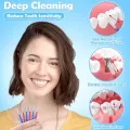 10 PCS Toothpick Teeth Plaque Remove Interdental Brushes Oral Care Hygienic Soft Rubber Bristle Teeth Cleaning Elastic brush With Thread Orthodontic Brush,Teeth Care Dental Floss Teeth Gaps Professional Deep Oral Teeth Cleaning Tools. 