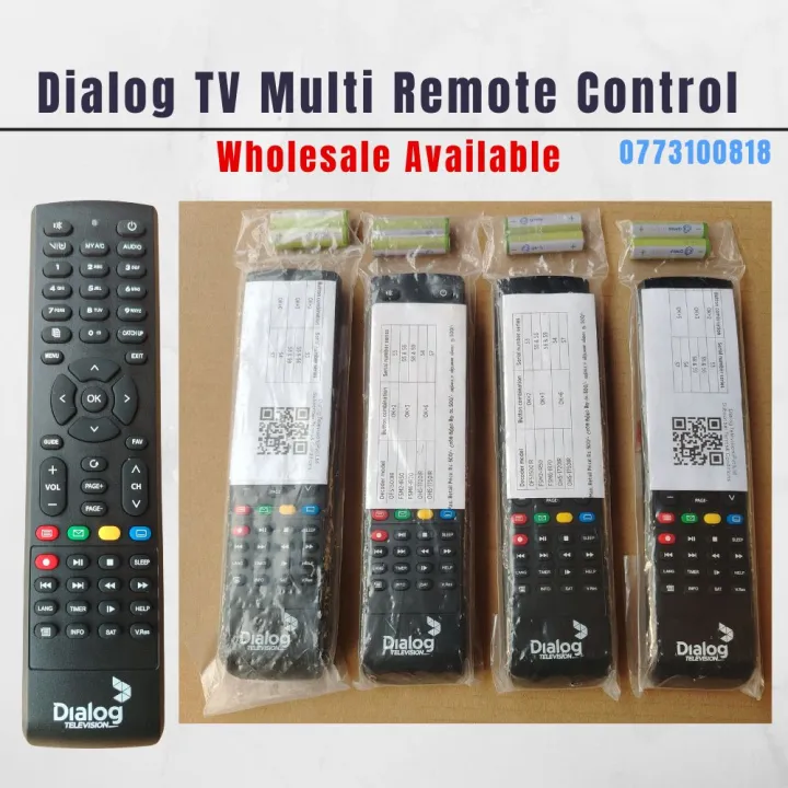 Dialog TV Multi Remote Control | Daraz.lk