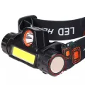 New USB Rechargeable Headlight Powerful XPE+COB Headlamp Head Torch IPX6 Waterproof Head Light with 1200mAn Built-in Battery. 