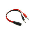 3.5mm Audio Y Splitter Cable 3.5mm AUX female to 2x3.5mm Male Headset Mic Stereo Y Splitter Cable. 