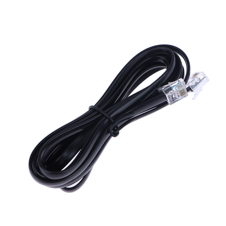 RJ12 6P6C 1/2/3/5m Data Cable, Male To Male Modular Data Cord Straight Wiring Pinout Telephone Handset Voice Extension Cable Conbo