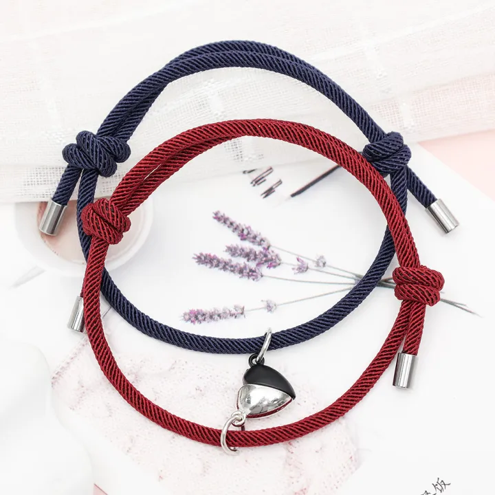 2Pcs/Set%20Lovers%20Heart%20Couple%20Magnetic%20Distance%20Bracelet%20-Matching%20Friendship%20Bracelet%20-Rope%20Braided%20Kit%20Valentine's%20Day%20Jewelry%20-%20Image%203
