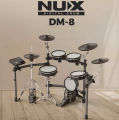NUX DM-8 Digital Electronic Drum Kit, Authentic Acoustic-like Feel, Realistic Expressive Playing, Robust Rack System. 