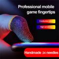4PCS Newest Finger Cover Breathable Game Controller Finger Sleeve For  Sweat Proof Non-Scratch Touch Screen Gaming Thumb Gloves. 