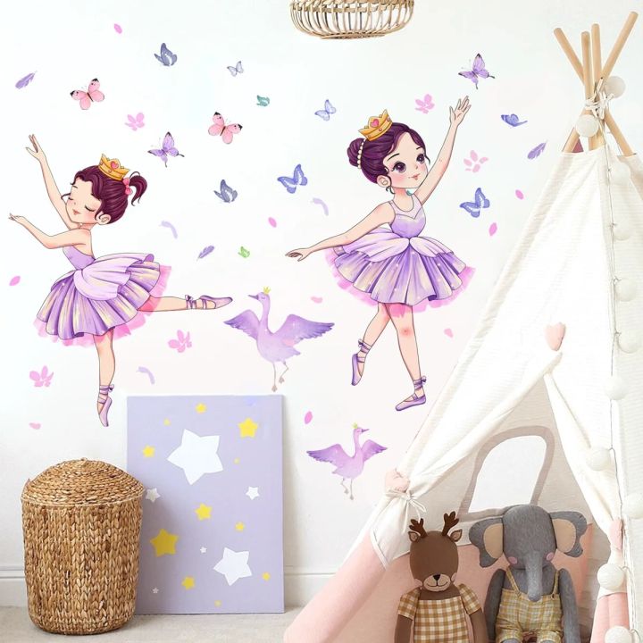 Dancing%20Girls%20Children%20Room%20Wall%20Stickers%20Baby%20Butterfly%20Wall%20Stickers%20for%20Girls%20Stickers%20for%20Kids%20Room%20Nursery%20Decor%20Wallpaper%20-%20Image%204