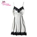 Muses Mall Women Padded V-Neck Lace Strappy Underwear Nightdress Home Sleepwear. 