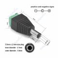 10pcs 12V DC Power Connector Plug Jack Male Female Socket Barrel 2.1mm x 5.5mm Adapter for CCTV Camera LED Strip Supply Terminal. 