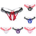 Women Lingerie Knickers Open s Panties Pearl Lace G-string Underwear. 