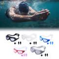 Swimming Goggles Swimming Glasses Anti Fog No Leaking Adjustable Band with Nose Clip and Earplugs Swim Goggles Swim Eyewear for Unisex Adult. 