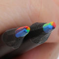 1/5/10Pcs 7-color Colored Pencils Black Wood Rainbow Pen Creative Graffiti Painting Rainbow Pencil. 