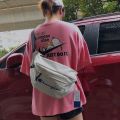 Large Capacity Queen Yibo Shoulder Bag Waist Bag Outdoor Chest Bag Men's Messenger Bag Same Embroidery Sports Japan. 