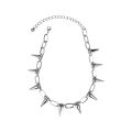 Fashion Design Metal Spikes Studs Rivets Goth Necklace Choker. 