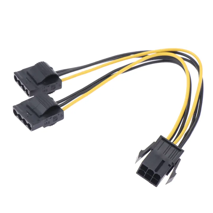 6Pin%20To%20Dual%204Pin%20IDE%20Video%20Card%20Power%20Cord%20Adapter%20Graphics%20Card%20Power%20Cable%20Connector%20DFGGT%20-%20Image%203
