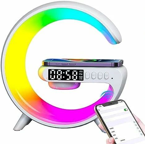 G63 Atmosphere RGB Light Bluetooth Speaker With Wireless Charging Multi ...