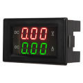 Voltage Current Display Meter Clear Digital Display LED Digital Voltmeter Ammeter Waterproof 0 To 300V 50A for Voltage Monitor. 
