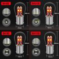 【Yellow 1157 1pcs BA15S Bulb 1157 BAY15D P21/5W Led 6SMD S35 Chips BA15D BAU15S Car Turn Signal Light lamps 12V. 