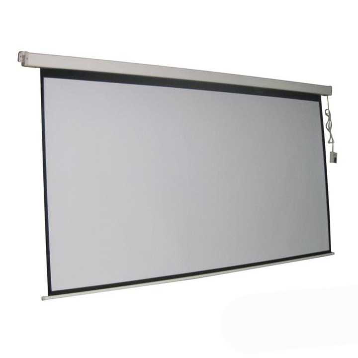 Motorized Remote Control Projector Screen 8×6 Feet (96×72)
