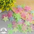 Radium Stars Radium Stickers Night Glow Radium Stars Kids Wall Stickers Plastic Redium Light Glow Bed Room Stars 25pc. 