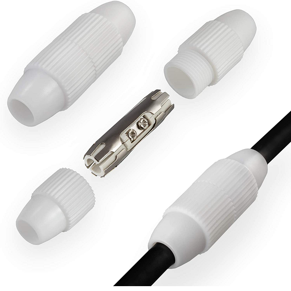 Coaxial TV Antenna Cable Dismountable IEC Coupling Connector