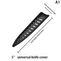 Kitchen Knife Sheath Black Plastic Knife Covers Knife Blade Protector Cover Edge Guards Case Boning Fruit Bread Chef Knife Tool. 