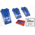 3Pcs Momo Style Blue Aluminum Non Slip Gas Brake Pedal Pad Covers. 