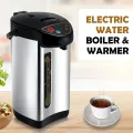 Electric 7L Hot Water Pot 304 Insulated Stainless Steel Water Boiler and Warmer Countertop Water Heater with Auto and Manual Dispense Buttons and Safety Lock for Heating Coffee Tea. 