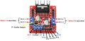 L298N Motor Driver Module for Arduino Robotic Car. 