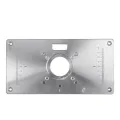 700C Aluminum Router Table Insert Plate + Tools DIY 4 Rings Screws For Woodworking Benches. 