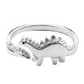 Dinosaur Rings Long-necked Dragon Stegosaurus Jewelry Toy Cute Animal Open Adjustable Ring Gift for Women Rings. 