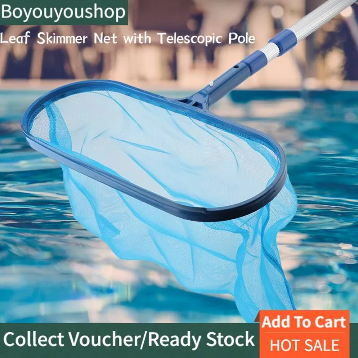 Professional Leaf Rake Mesh Frame Net Cleaner Swimming l Spa Tool Set ...