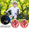 Durable Universal High Quality Accessories Bike Parts Wheels Stabilisers Flash Mute Bicycle Stabilisers Mounted Kit Bike Stabiliser Cycle Training Wheels Bicycle Auxiliary Wheels Balance Auxiliary Wheel. 