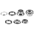 22.2mm Bicycle Headset 1 Inch Fixed Gear Racing Bike Headset Bearing Fixed Gear Road Bike Aluminium Alloy Headset,Silver. 