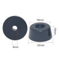 【Hot】 10Pcs Anti Slip Furniture Legs Feet Black Speaker Cabinet Bed Table Box Conical Rubber Shock Pad Floor Protector Furniture Parts. 