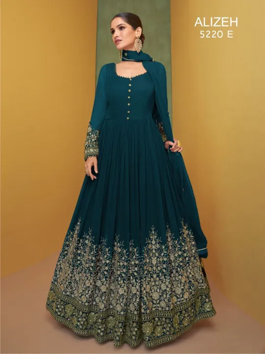 Alizeh Semi stitched bridal wear Lehenga Choli