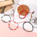 Lucky Blue Eye Turkish Evil Eye Bracelets for Women Men 7 Knots Handmade Braided Rope Red Bracelet Female Jewelry Gifts. 