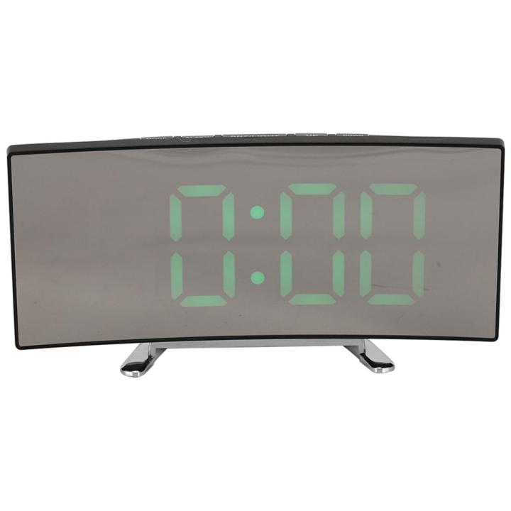 Digital Alarm Clock, 7 Inch d Dimmable LED Screen Digital Clock for Kids Bedroom, Green Large Number Clock, Lightweight Smart Alarm Clock,Snooze Function,12/24 Hour, USB Port