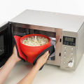 Popcorn MAKER Popper Bowl with Lid silicone microwave. 