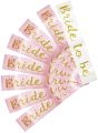 BRIDE TO BE SASH with gold letters for Bridal Shower, Hen Party, Bachelorette party. 