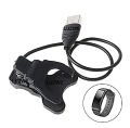 Universal Clip Smart Watch Charging Cable 2 Pins Cable, Smart Watch Charger Clip Holder Compatible With All 2 Pin Smart watch, Android Watch, Smart Band(Black, Charging Only). 