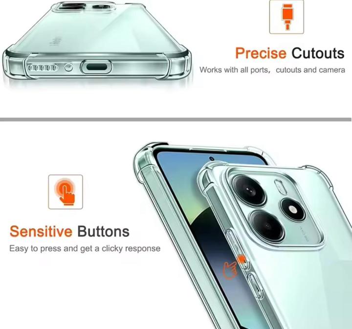 Cammy%20Redmi%20Note%2014%205G%20Shockproof%20Case%20-%20Transparent%20Protective%20Clear%20Back%20Cover%20Silicone%20Bumper%20Soft%20Case%20For%20Girls%20Boys%20Cute%20New%20Back%20Covers%20-%20Image%207