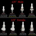 1Pcs New Disconnect Fitting Coupling Hose Joint Quick Shut-Off Tube Connector Hose Barb Valved Male Female S-series Quick Coupler For Hose Pipe Tube. 