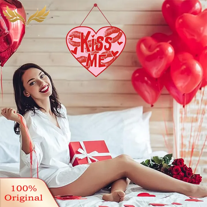SuperRide%20Valentine%20Day%20Door%20Decoration%20Valentine's%20Day%20Door%20Sign%20Romantic%20Front%20Door%20Hanging%20Ornament%20with%20Red%20Heart%20Pattern%20Happy%20Valentine's%20Day%20Letter%20Printed%20Wall%20Wreath%20Decor%2014%20February%20Decoration%20Love%20-%20Image%205