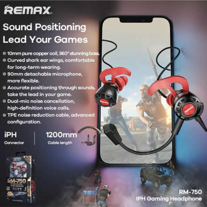 Remax RM-750 Gaming Headset with Lightning port | Daraz.lk